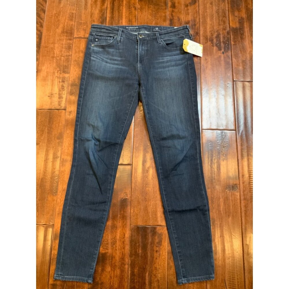 Adriano Goldschmied Dark Wash Legging Ankle Super Skinny Denim Blue Jean Sz 28R